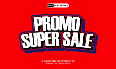 3B Metin Düzenlenebilir Promo Süper Satış