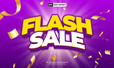 3D Metin Efekti Süper Satış Büyük Satış Tasarım Şablonu Yaratıcı