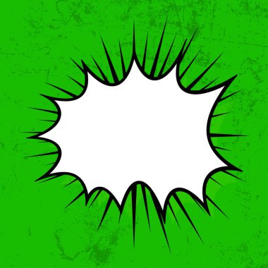 Çizgi Roman Biçimi Patlama Metin Kutusu Çerçevesi