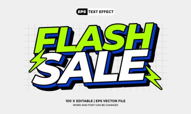Metin Efekti Flash Satış Tasarımı Reklam Şablonu