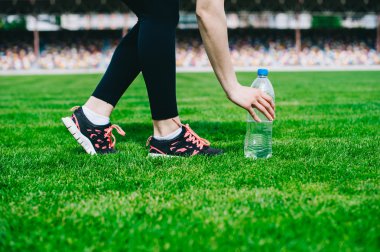 El ile su şişesi üzerinde Stadyumu