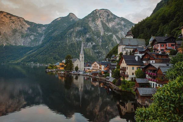 Hallstat у регіоні Австрійські Альпи — стокове фото