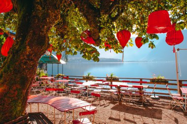 Restoran Hallstat Avusturya Alpleri'nde