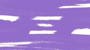 Çarpıcı lavanta ve beyaz soyut arkaplan fırça darbesi dokusu, grafik tasarımlar ve yaratıcı projeler için modern, sanatsal bir dokunuş.
