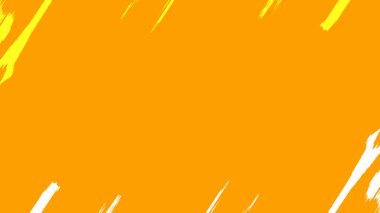 canlı turuncu arka plan, sarı ve beyaz vuruş, modern yaratıcılığın dokunuşu.