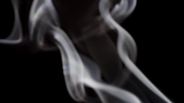 Karmaşık ve güzel beyaz bukleler karanlık bir alanda kıvrılır ve döner. Detaylı çalkantılı desenler oluşturur..