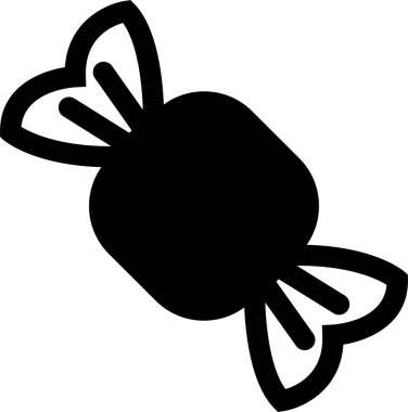 Şekerleme simgesi siyah düz çizgi şeklinde şekerleme, tatlı, şeker, şeker, şeker, atıştırmalık ve bayram grafikleri, ambalaj, parti tasarımı ve dekorasyonuyla ilgili eş anlamlı öğeler