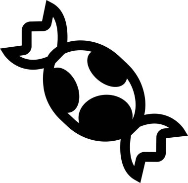 Şekerleme simgesi siyah düz çizgi şeklinde şekerleme, tatlı, şeker, şeker, şeker, atıştırmalık ve bayram grafikleri, ambalaj, parti tasarımı ve dekorasyonuyla ilgili eş anlamlı öğeler