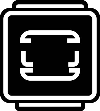Control Panel Icon Black Style Dashboard Symbol of Settings, Switchboard, Console, Interface, Controlbox, Monitor, System, Configuration Vector