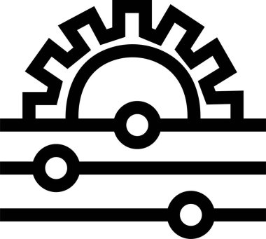 Kontrol Paneli Ayarlama Simgesi ve Eşitleyici Ayar Kaydırıcı Vektörü, Ses Karıştırıcı, Gear, Knob, Arayüz, Kontrol Paneli, Değiştir, Ayarla ve Siyah Satır Biçiminde Sembolü Özelleştir