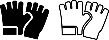 Spor Eldiveni Seti ve Spor Eldiveni Toplama Grubu, Ağırlık Çalıştırma, Boks, Egzersiz, El Giyimi, Siyah Düz ve Çizgi Biçimli Koruyucu Vites Sembolü