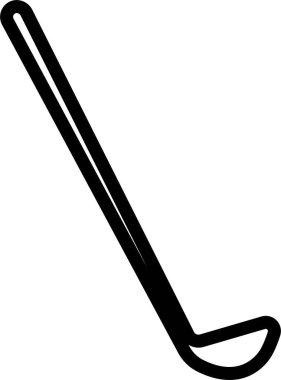 Siyah Golf Hattı Stili Vektör Simgesi Spor Malzemeleri Sembol ve Rekreasyon Özeti Grafik Grup Özeti Kulübü, Top, Tee ve Rota Elementleri