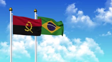 Kutuptaki ANGOLA ve BRAZIL bayrakları alfa kanalına dahil