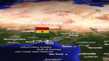 Accra GHANA 'dan Abu Dabi' ye bayrak iğneleriyle uçuş