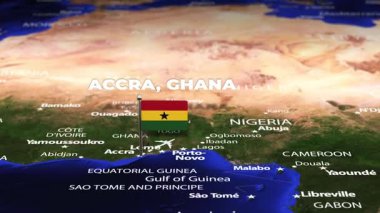 Accra GHANA 'dan Ankara' ya bayrak iğneleriyle uçuş