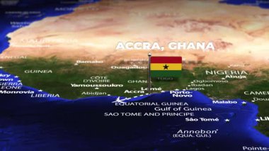 Accra GHANA 'dan Asuncion PARAGUAY' a bayrak iğneli uçuş