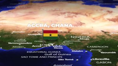 Accra GHANA 'dan Kudüs İsrail' e bayrak iğneleriyle uçuş