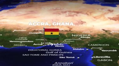 Accra GHANA 'dan Hartum SUDAN' a bayrak iğneleriyle uçuş