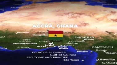 Accra GHANA 'dan Roma' ya bayrak iğneleriyle uçuş