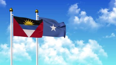 Direkte ANTIGUA, BARBUDA ve SOMALIA bayrakları sallanıyor.