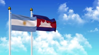 Kutupta alfa ile birlikte ARGENTINA ve CAMBODIA bayrakları sallanıyor