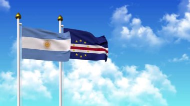 Kutupta alfa ile birlikte ARGENTINA ve CAPE VERDE bayrakları sallanıyor