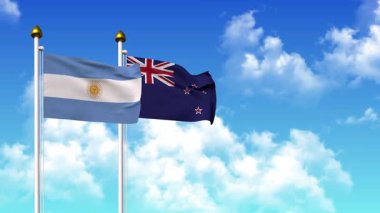 Kutupta alfa ile birlikte ARGENTINA ve NEW ZEALAND bayrakları dalgalanıyor