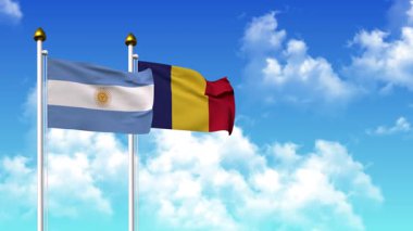 Kutupta alfa ile birlikte ARGENTINA ve ROMANIA bayrakları sallanıyor