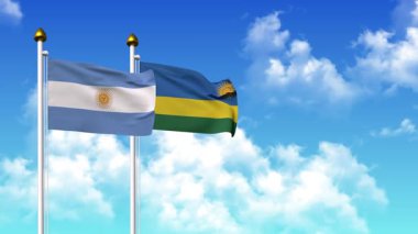 Kutupta alfa ile birlikte ARGENTINA ve Rwanda bayrakları dalgalanıyor