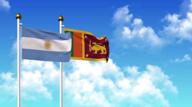 Kutupta alfa ile birlikte ARGENTINA ve SRI LANKA bayrakları dalgalanıyor