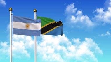 Kutupta alfa ile birlikte ARGENTINA ve TANZANIA bayrakları sallanıyor