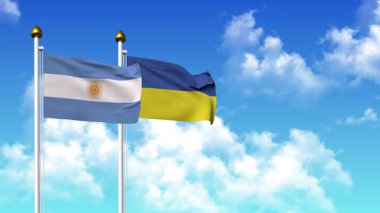Kutupta alfa ile birlikte ARGENTINA ve UKRAINE bayrakları dalgalanıyor