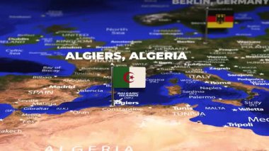 Cezayir 'den Berlin' e bayrak iğneli uçuş.