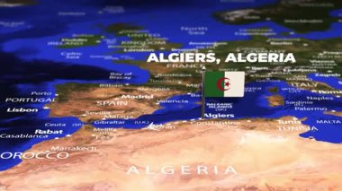 Cezayir 'den Bogot KOLOMBIA' ya bayrak iğneli uçuş