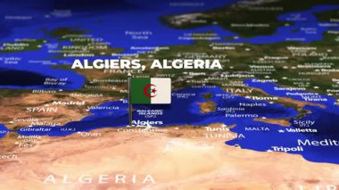 Algiers 'den Kahire' ye bayrak iğneli uçuş.