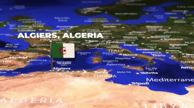 Cezayir 'den Dhaka' ya bayrak iğneli uçuş