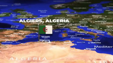 Algiers 'den Doha Katar' a bayrak iğneleriyle uçuş