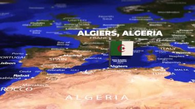 Algeria 'dan Georgetown GUYANA' ya bayrak iğneli uçuş