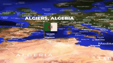 Algiers 'den Gitega' ya bayrak iğneli uçuş