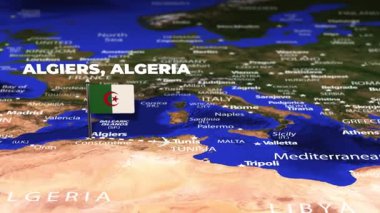 Algiers 'den Hanoi' ye bayrak iğneli uçuş