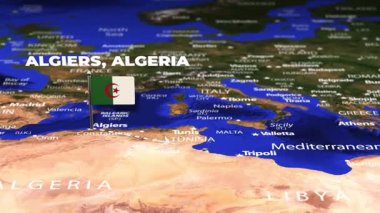 Cezayir 'den Jakarta' ya bayrak iğneli uçuş