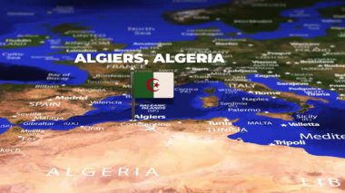 Algiers 'den Juba Güney Sudan' a bayrak iğneli uçuş