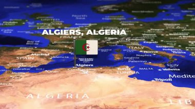 Cezayir 'den Kampala' ya bayrak iğneli uçuş