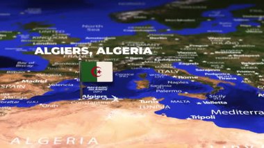 Cezayir 'den Kabil' e bayrak iğneli uçuşlar.