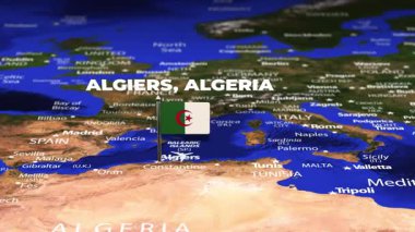 Cezayir 'den Kyiv UKRAINE' a bayrak iğneli uçuş