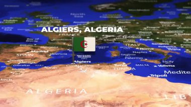 Algiers 'den Lilongwe MALAWI' ye bayrak iğneleriyle uçuş