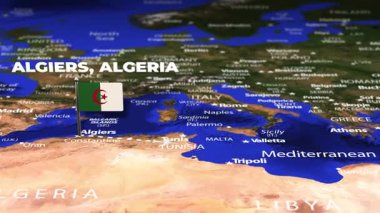 Cezayir 'den Manila' ya bayrak iğneli uçuş