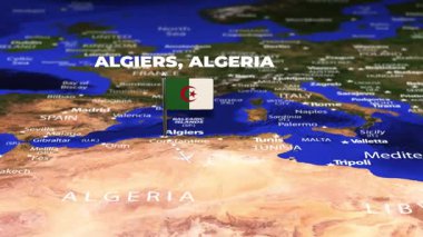 Cezayir 'den Mbabane Eswatini' ye bayrak iğneleriyle uçuş