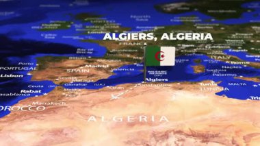 Cezayir 'den Montevideo' ya bayrak iğneli uçuş