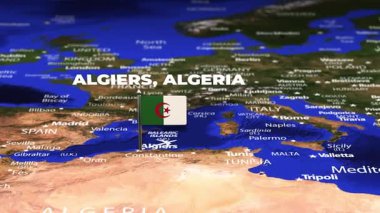 Cezayir 'den Moskova' ya bayrak iğneleriyle uçuş